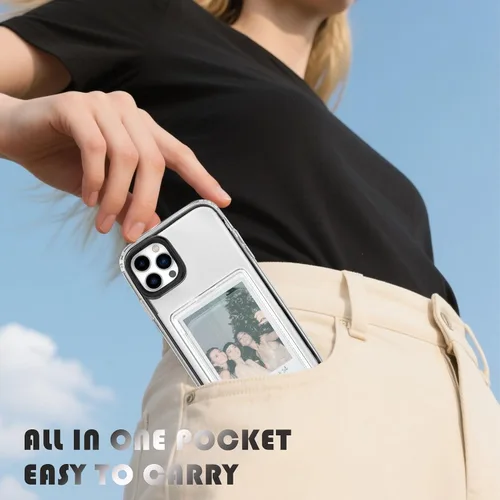 Miniatura 5 de ZCDAYE Funda para iPhone 13 Pro Max, iPhone 13 Pro Max (6.7 pulgadas) Funda con tarjetero y funda transparente de TPU suave a prueba de golpes