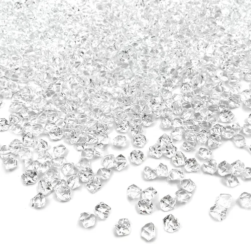 Miniatura 21 de Relleno de jarrón blanco para decoración del hogar, cubitos de hielo triturados falsos, rellenos de jarrón, 150 cubos de hielo falsos reutilizables