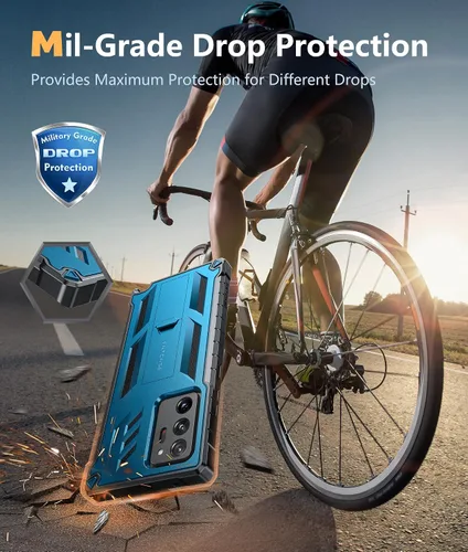 Miniatura 3 de FNTCASE Funda para Samsung Galaxy Note 20 Ultra: [Protector de pantalla y soporte integrados] [Protección contra caídas de grado militar] Protección