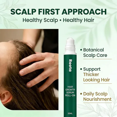 Miniatura 6 de Roota - Suero para el crecimiento del cabello Roll-On, rodillo de crecimiento del cabello Roota, suero de renacimiento del cabello para un cabello