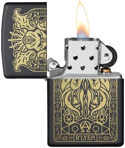 Miniatura 3 de Zippo Encendedores náuticos Diseño de monstruo negro mate