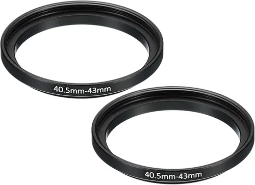 PATIKIL Anillo elevador de metal de 1.594 in-1.693 in, paquete de 2 anillos adaptadores de filtro de lente de cámara, anillo adaptador de filtro de