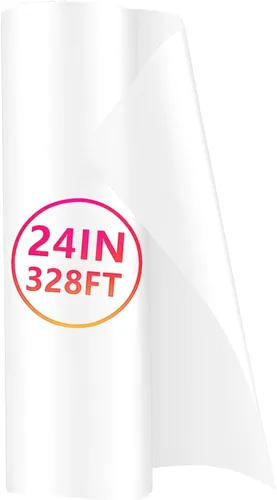 Miniatura 8 de MagicPrint4U Rollo de película de transferencia DTF de 24 pulgadas x 328 pies, hojas de PET transparentes para impresión directa a película,