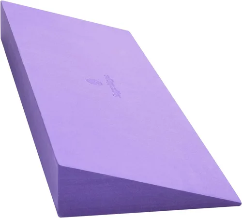 Miniatura 2 de Hugger Mugger Cuña de yoga: elevación suave para muñecas sensibles, duradera y estable, soporta articulaciones, ideal para perros hacia abajo Púrpura