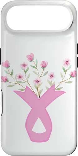 Miniatura 26 de iPhone 13 Flower Jar Pink Ribbon Breast Cancer Concientización Mes de Mujeres Caso