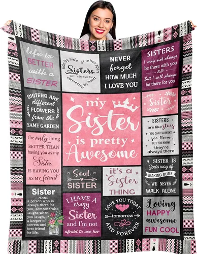 Ruvinzo Regalos para hermanas de hermana, idea de regalo de cumpleaños para hermanas, regalo de la mejor hermana de todos los tiempos para mujeres,