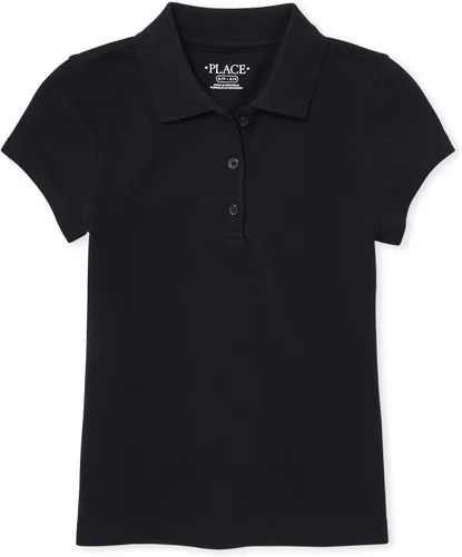 The Children's Place - Camisetas tipo polos de piqué de manga corta para niña, paquete múltiple