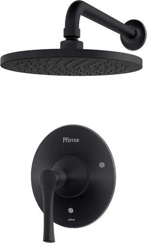 Pfister LG89-7RHB Rhen - Borde de ducha solamente, negro mate Mate negro