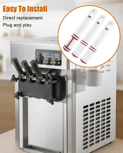 Miniatura 6 de 3 piezas de 6.3 in de varilla de válvula accesorio apto para máquinas de helado Vevor Soft Serve, accesorios para máquina de helado, piezas
