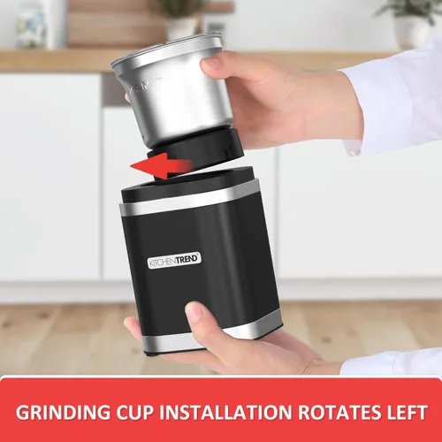 Miniatura 4 de Molinillo eléctrico de granos de café, molinillo de café expreso para uso doméstico con cuenco de acero inoxidable extraíble, capacidad de 12 tazas