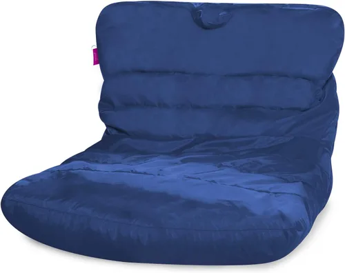 Miniatura 166 de Posh Beanbags - Sillón puff grande, 38 pulgadas, color azul rey sólido Nylon suave - Azul real