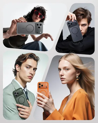 Miniatura 509 de TOCOL Funda para iPhone 11, compatible con Magsafe, protección completa de cámara, imanes integrados, protección contra caídas, funda translúcida