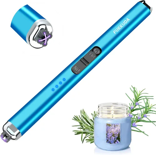 Miniatura 14 de 【Actualizado】 Encendedor Eléctrico de Velas de Doble Arco Encendedor USB Recargable Encendedores de Arco de Plasma para Velas (Oro Rosa)