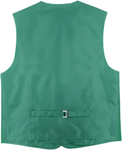 Miniatura 2 de Chaleco de vestido de niño y lazo lazo sólido de color verde esmeralda pajarita conjunto