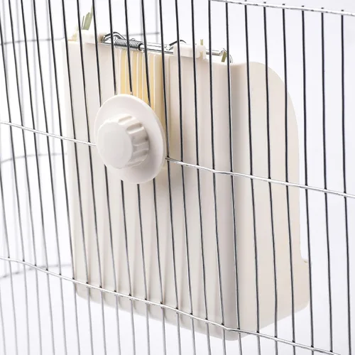 Miniatura 7 de CalPalmy Comedero de heno para conejos, cobayas y chinchillas, minimiza los residuos y el desorden con dispensador de heno colgante de 5.5 x 3.5 x