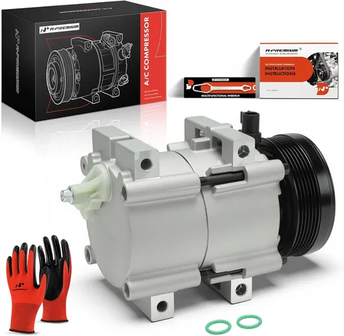 Miniatura 10 de A-Premium Compresor de CA con embrague compatible con Ford Mustang 4.0L 2007-2010, con compresor FS18, 6 ranuras