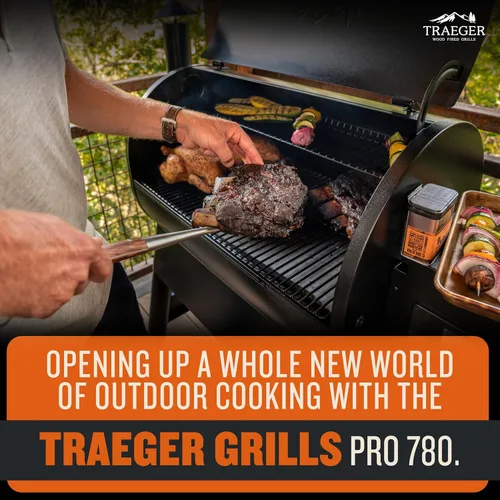 Miniatura 7 de Traeger Grills Pro 780 - Parrilla y ahumador de pellets de madera, combo de parrilla de pellets BBQ 6-en-1, ahumador eléctrico conectado a WiFi