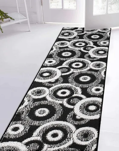 Miniatura 4 de Alfombra de pasillo moderna de granja de corte a medida para pasillos, parte trasera de goma antideslizante, 31 pulgadas de ancho x longitud