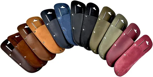 Miniatura 4 de Hide & Drink, Funda de cuero grueso para tijeras de podar con lazo para cinturón, funda de tijeras de jardín, sierra plegable, bolsa de herramientas
