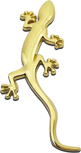 Miniatura 10 de Calcomanías de Gecko para Coche, Calcomanías para Carrocería Automotriz, Emblema de Insignia de Cromo de Metal Puro con Forma de Gecko 3D de Moda