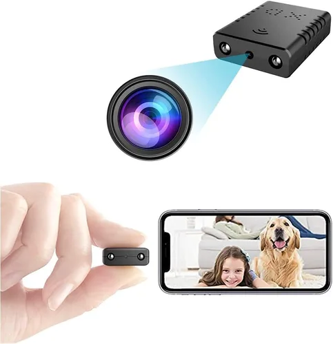 Miniatura 3 de Cámara IP WiFi espía más pequeña, cámara remota inalámbrica, cámara de seguridad HD1080P, cámara de niñera, monitor de bebé