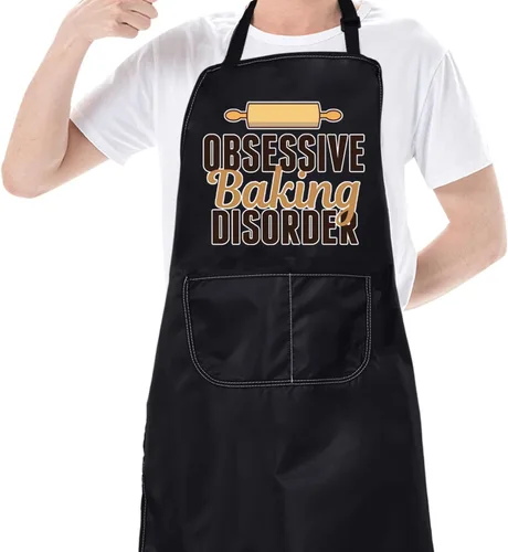 Miniatura 5 de CMNIM Delantal para hornear panadero, regalos para hacer pan, trastorno obsesivo para hornear, divertido regalo de chef pastelero, delantal