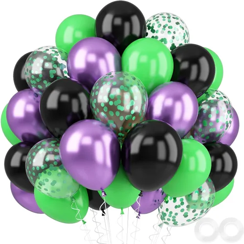 Miniatura 17 de FEYG Globos de graduación, 52 piezas, 12 pulgadas, negro dorado graduación, estampado graduación, clase de 2025, decoraciones de fiesta de graduación