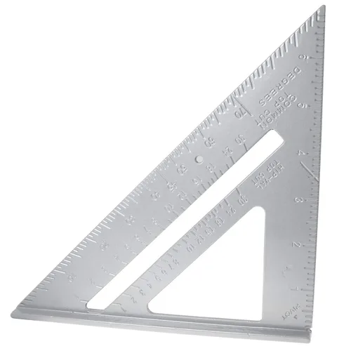 Miniatura 3 de TAODAN 7 pulgadas de aluminio Rafter ángulo cuadrado marco medición carpintero herramienta de diseño