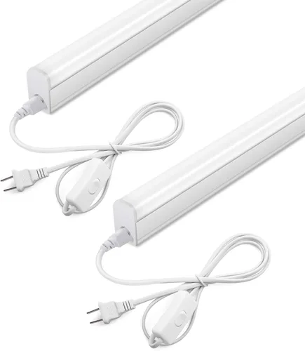 Miniatura 10 de Iluminación LED para debajo del gabinete, 1 pie, 5 W, 6000 K, 500 lm, luces debajo de la encimera para cocina, tienda, eléctrica con cable