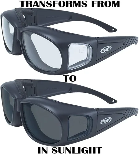 Miniatura 3 de Global Vision Outfitter Gafas acolchadas para motocicleta de ajuste envolvente
