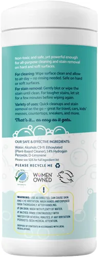 Miniatura 4 de MOMREMEDY Toallitas de limpieza de peróxido de hidrógeno Limpiador multiusos y removedor de manchas Multiusos para el hogar, cocina, baño, todas
