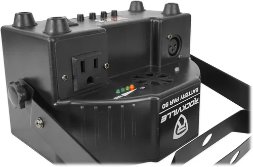 Miniatura 8 de RocRockville Best PAR 50 - Par recargable de 24 W, DMX inalámbrico, 6 en 1 RGBWA+LED UV, batería de 4400 mAh, para DJs e iluminación de eventos, 2