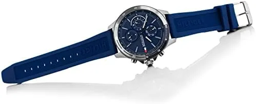 Miniatura 5 de Tommy Hilfiger Reloj analógico de cuarzo multifunción para hombre con pulsera de silicona o acero inoxidable