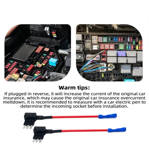 Miniatura 5 de Adaptadores de circuito, grifo de fusible micro 3, portafusibles expandibles estilo hoja de 12 V para luces subterráneas, interiores LED coches