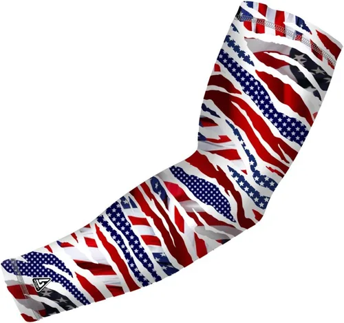 Miniatura 31 de B-Driven Sports Sleeve Pro-Fit - Manga Patriótica - Estados Unidos, Cuba, México, Israel, Canadá, Venezuela, Rep. Dominicana - Individual Bandera