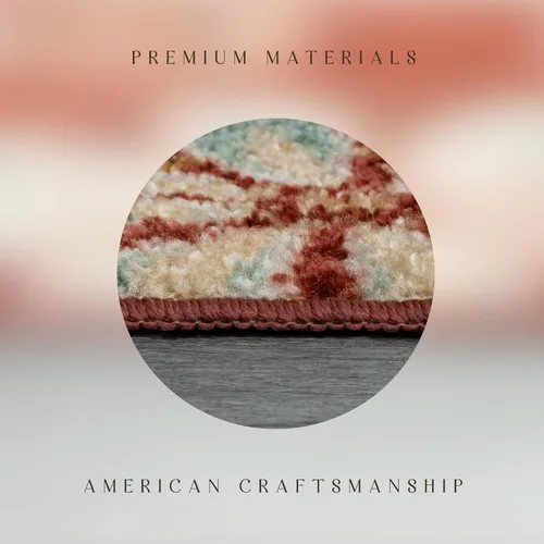 Miniatura 6 de Alfombra antideslizante Maples Rugs Reggie, tapete para pasillo, entrada, con diseño floral (fabricado en Estados Unidos) 2 x 6, color merlot