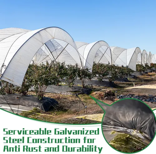 Miniatura 6 de Therwen 100 pines circulares para paisaje, grapas de jardín a granel, estacas galvanizadas, resistentes, pasadores de paisaje para paisajismo
