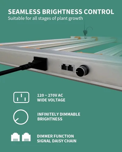 Miniatura 6 de Luz de crecimiento, luces LED modulares de 720 W para plantas de interior, espectro completo, semillas, semilleros, vegetales, escalables