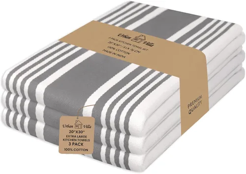 Miniatura 162 de Urban Villa Toallas de cocina 100% algodón, paquete de 6, altamente absorbentes, de secado rápido, súper suaves, de primera calidad, para cocina