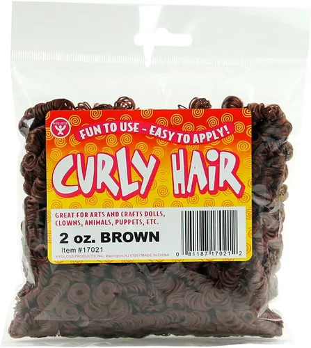 Miniatura 17 de Hygloss Cabello Rizado de Muñeca de 16 oz para Manualidades Surtido - Cabello Sintético Premium para Hacer Muñecas, Marionetas y Proyectos de Artes