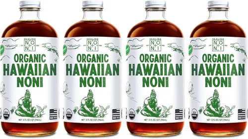Miniatura 11 de Healing Noni - Jugo de noni 100% puro - USDA orgánico, de fuerza completa, bebida de bienestar, superalimento cultivado en Hawái