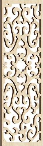Miniatura 72 de Smithfield Paneles de pared decorativos de madera con calado, 13 3/8 pulgadas de ancho x 34 3/8 pulgadas de alto x 3/8 de alto, roble rojo rojo