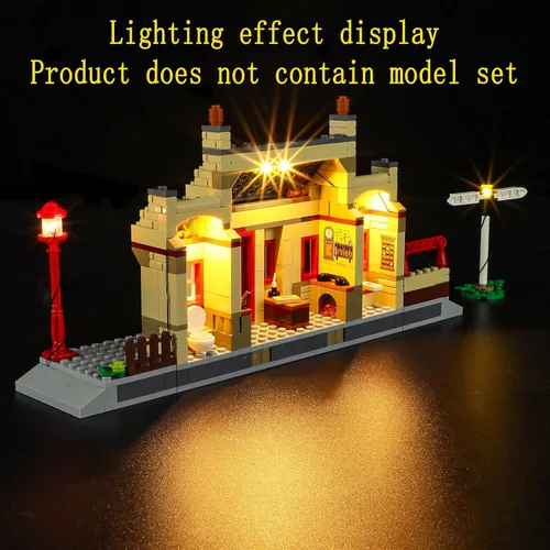 Miniatura 8 de GEAMENT Kit de luces LED compatible con Lego Hogwarts Express Train Set con estación Hogsmeade – para 76423 (juego de modelos no incluidos)