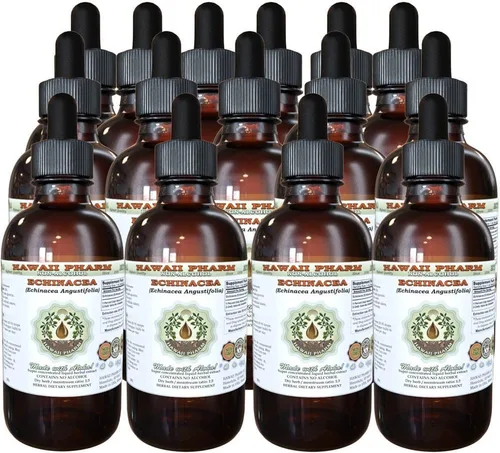 Miniatura 5 de Hawaii Pharm Extracto líquido sin alcohol de equinácea, equinácea (Echinacea Angustifolia) Suplemento herbario natural de glicerita de raíz seca, 2