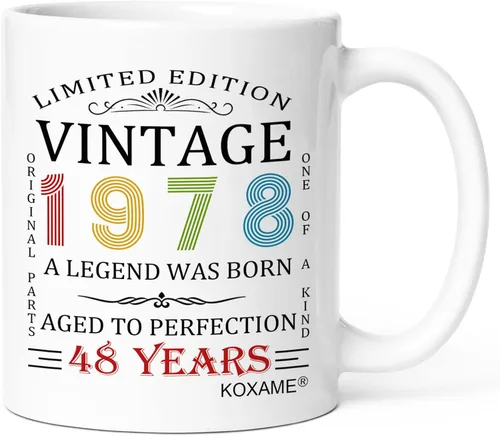 Miniatura 13 de Regalos de cumpleaños número 100 para hombres, taza de café vintage de 1926 de 11 onzas para mujeres, regalo de broma para hombre de 100 años