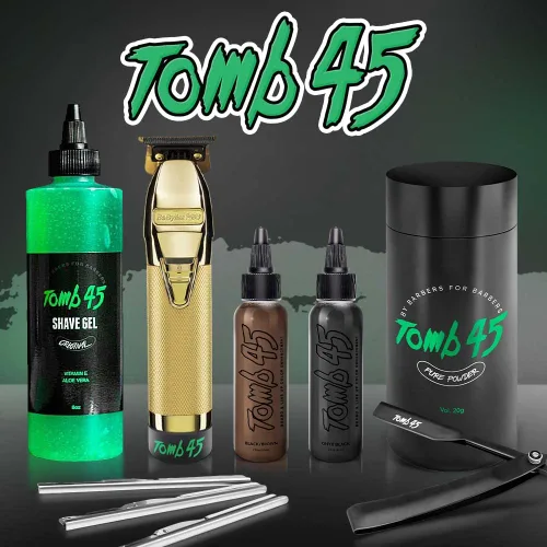 Miniatura 6 de Tomb45 - Soporte para maquinilla de afeitar de triple cartucho Mango de seguridad desechable para peluqueros Agarre 100% de metal y 3 opciones