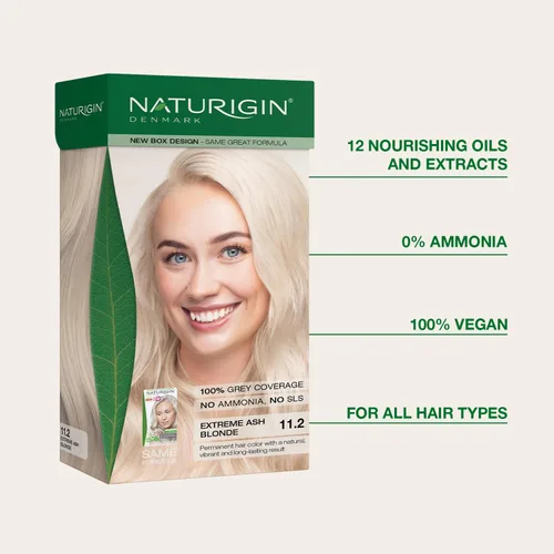 Miniatura 3 de Naturigin coloración permanente para cabello Rubio ceniza extremo 11.2
