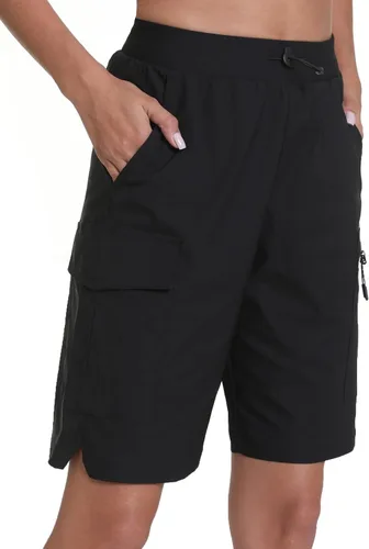 Miniatura 5 de Pantalones cortos de senderismo para mujer, de secado rápido, ligeros, para viajes, atletismo
