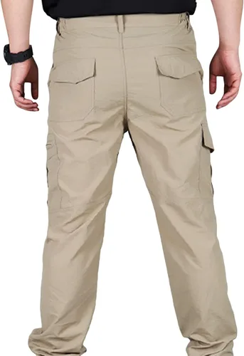 Miniatura 5 de SAMACHICA Pantalones tipo cargo casuales para hombre, para senderismo, trabajo, ligeros, tácticos, con múltiples bolsillos