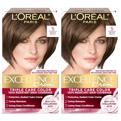 Miniatura 16 de L'Oreal Paris Excellence Crème - Tinte permanente para el cabello, color de cabello de triple cuidado, complejo Pro-Keratine para una cobertura